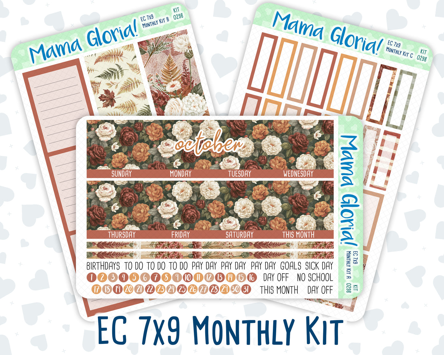 Kit 0298 - 7x9 - EC Monthly Kit - October - Velvet Bloom