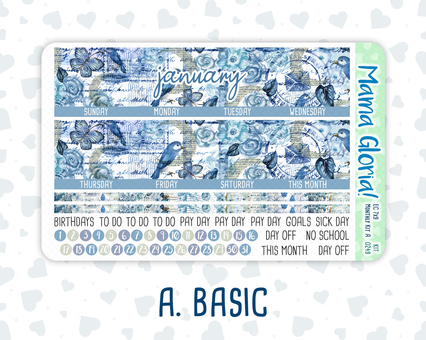 Kit 0249 - 7x9 - EC Monthly Kit - January - Icy Lace