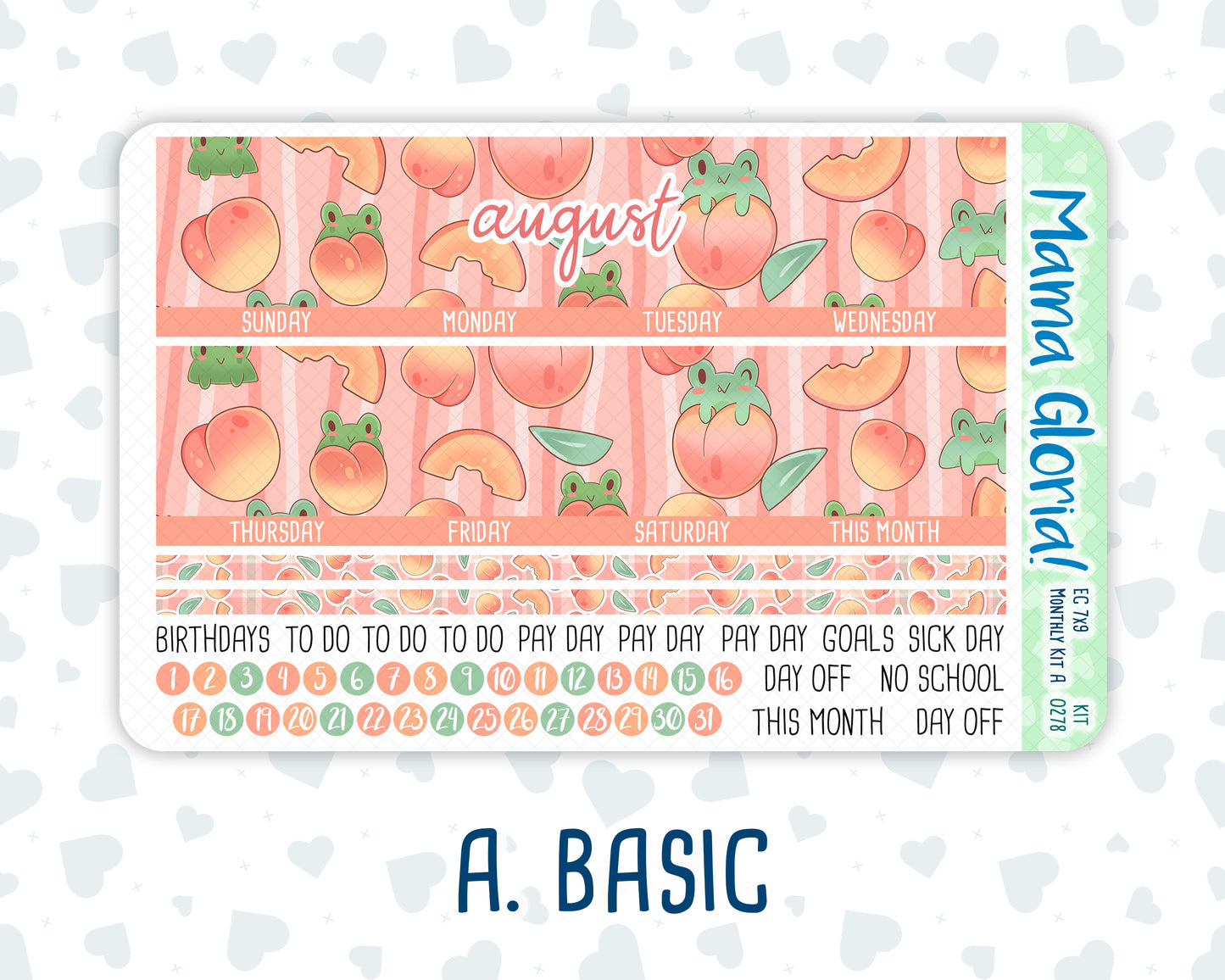 Kit 0278 - 7x9 - EC Monthly Kit - August - Oops, All Peaches