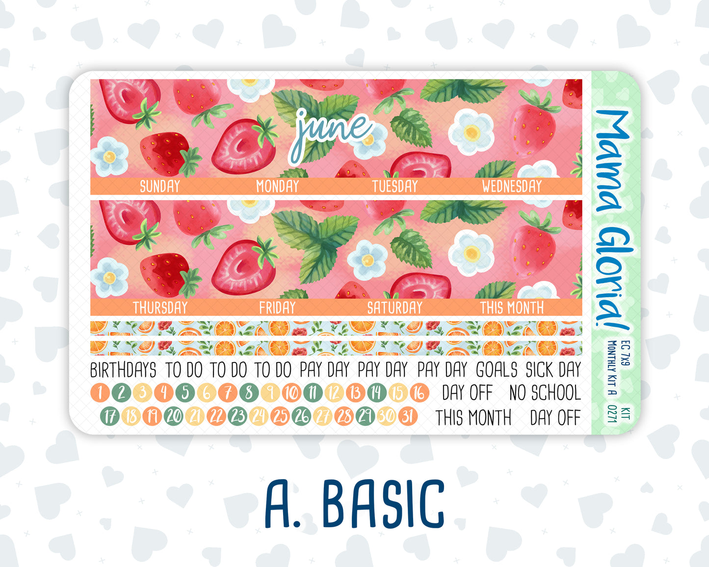 Kit 0271 - 7x9 - EC Monthly Kit - June - Strawberry Shore