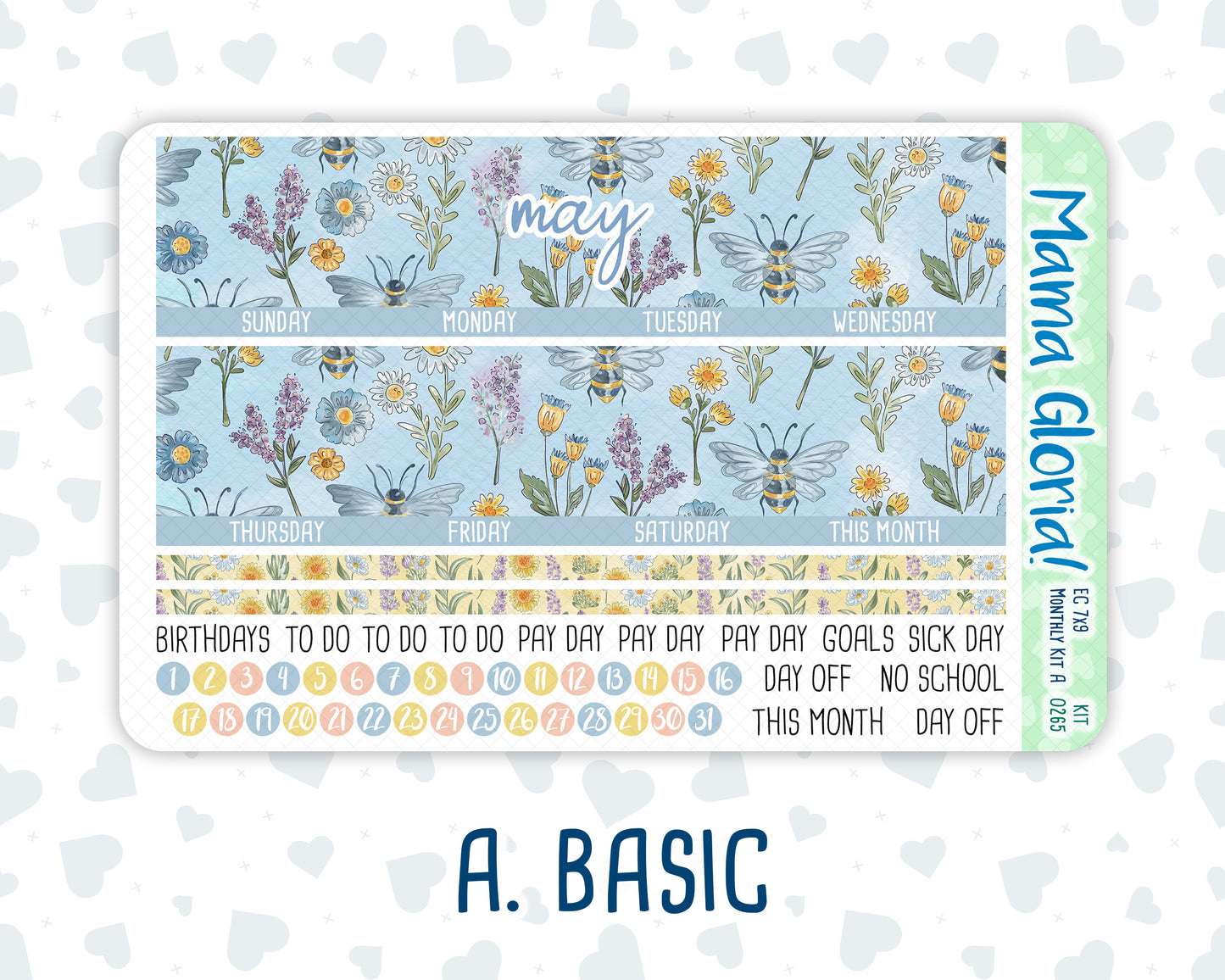 Kit 0265 - 7x9 - EC Monthly Kit - May - Honeybee Sky