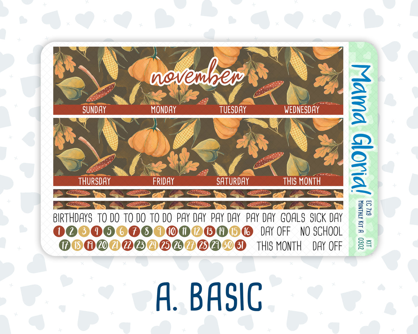 Kit 0302 - 7x9 - EC Monthly Kit - November - Thankful Season