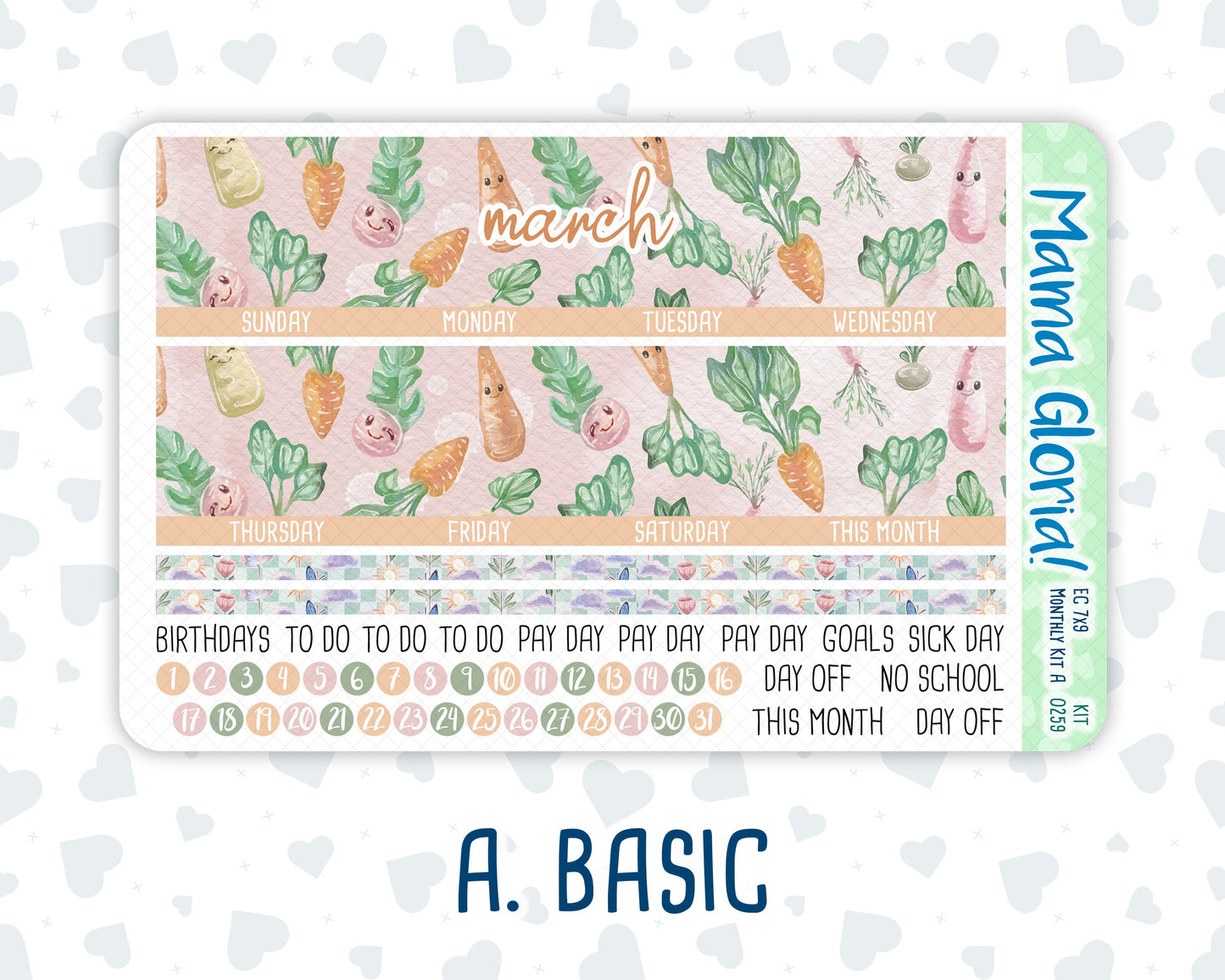 Kit 0259 - 7x9 - EC Monthly Kit - March - Spring Garden Chores