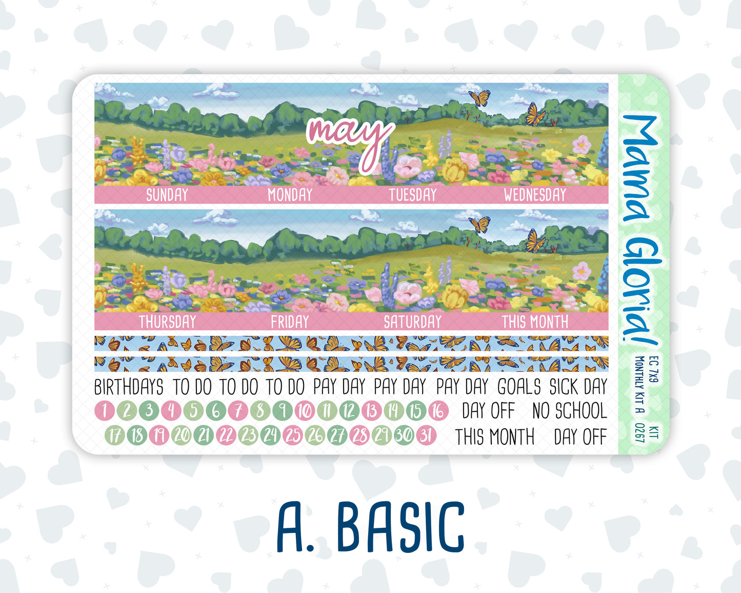 Kit 0267 - 7x9 - EC Monthly Kit - May - Flowers For Mama