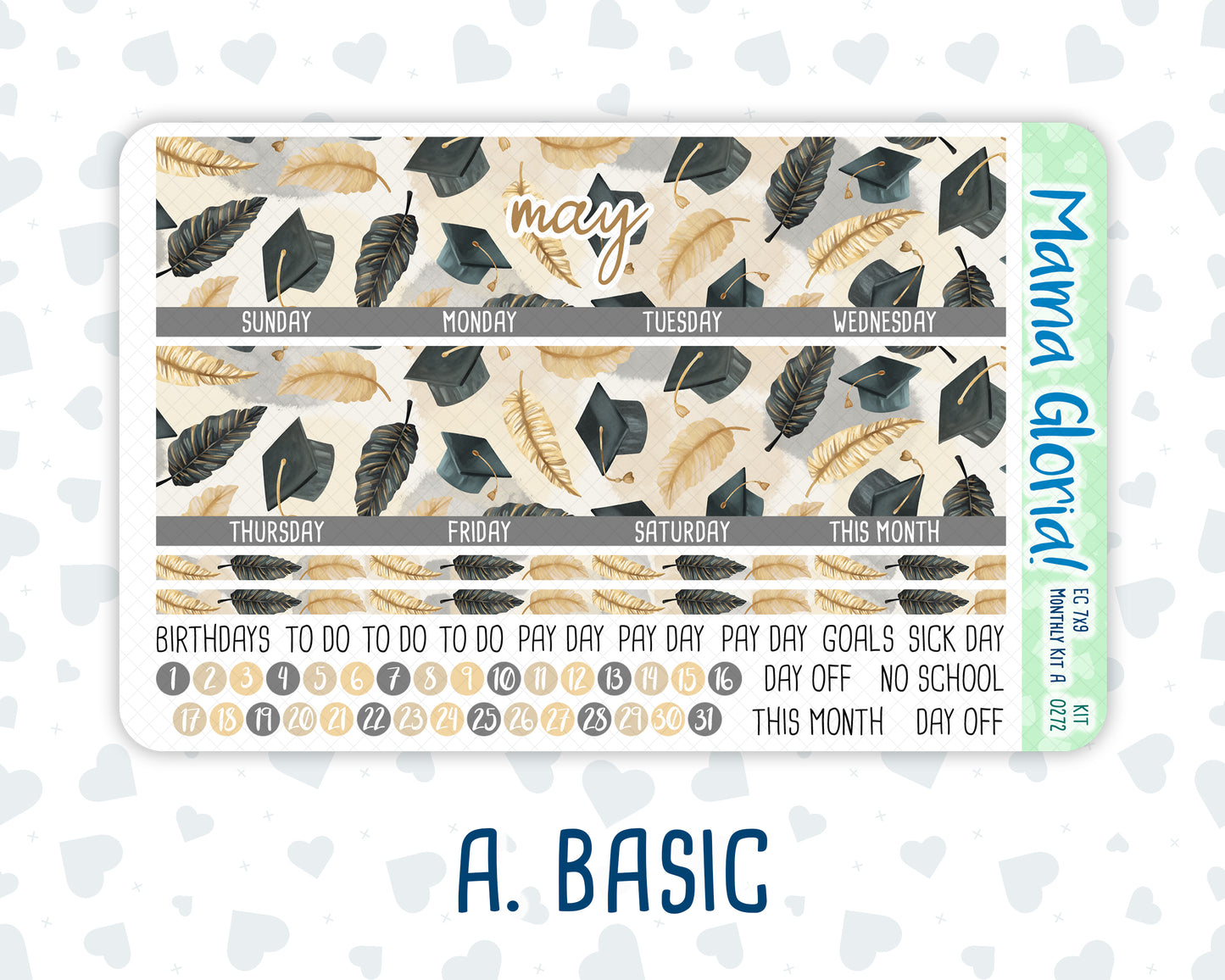 Kit 0272 - 7x9 - EC Monthly Kit - May - Graduation