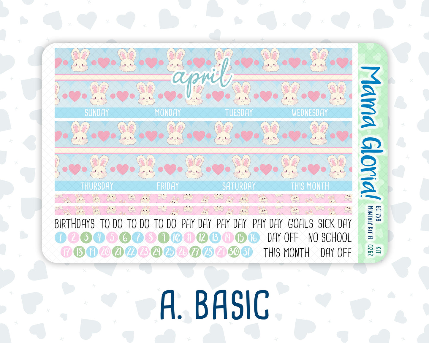 Kit 0262 - 7x9 - EC Monthly Kit - April - Spring Puffs