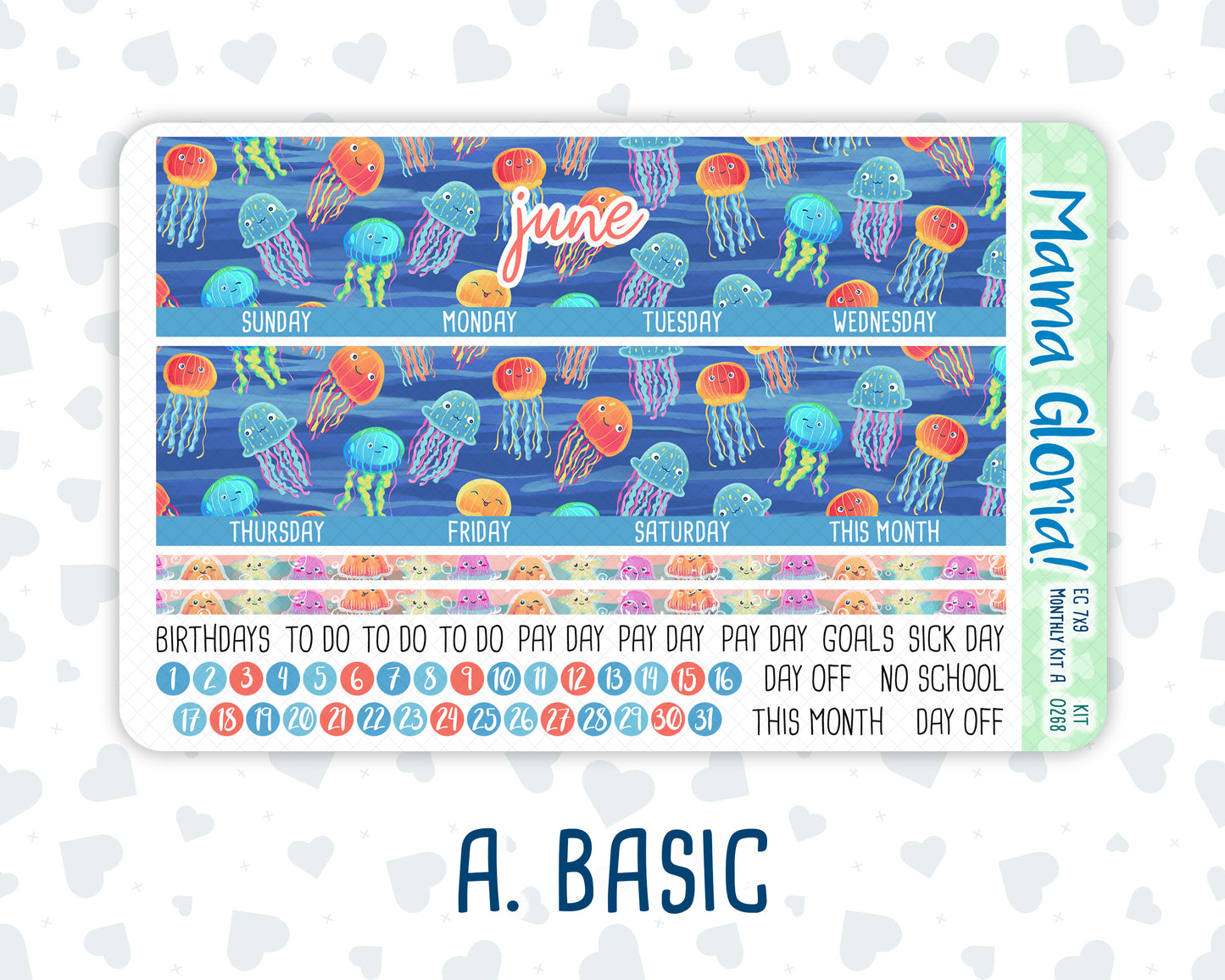 Kit 0268 - 7x9 - EC Monthly Kit - June - Sea Sweeties