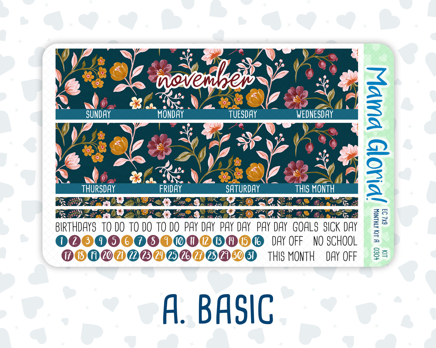 Kit 0304 - 7x9 - EC Monthly Kit - November - Autumn In Bloom