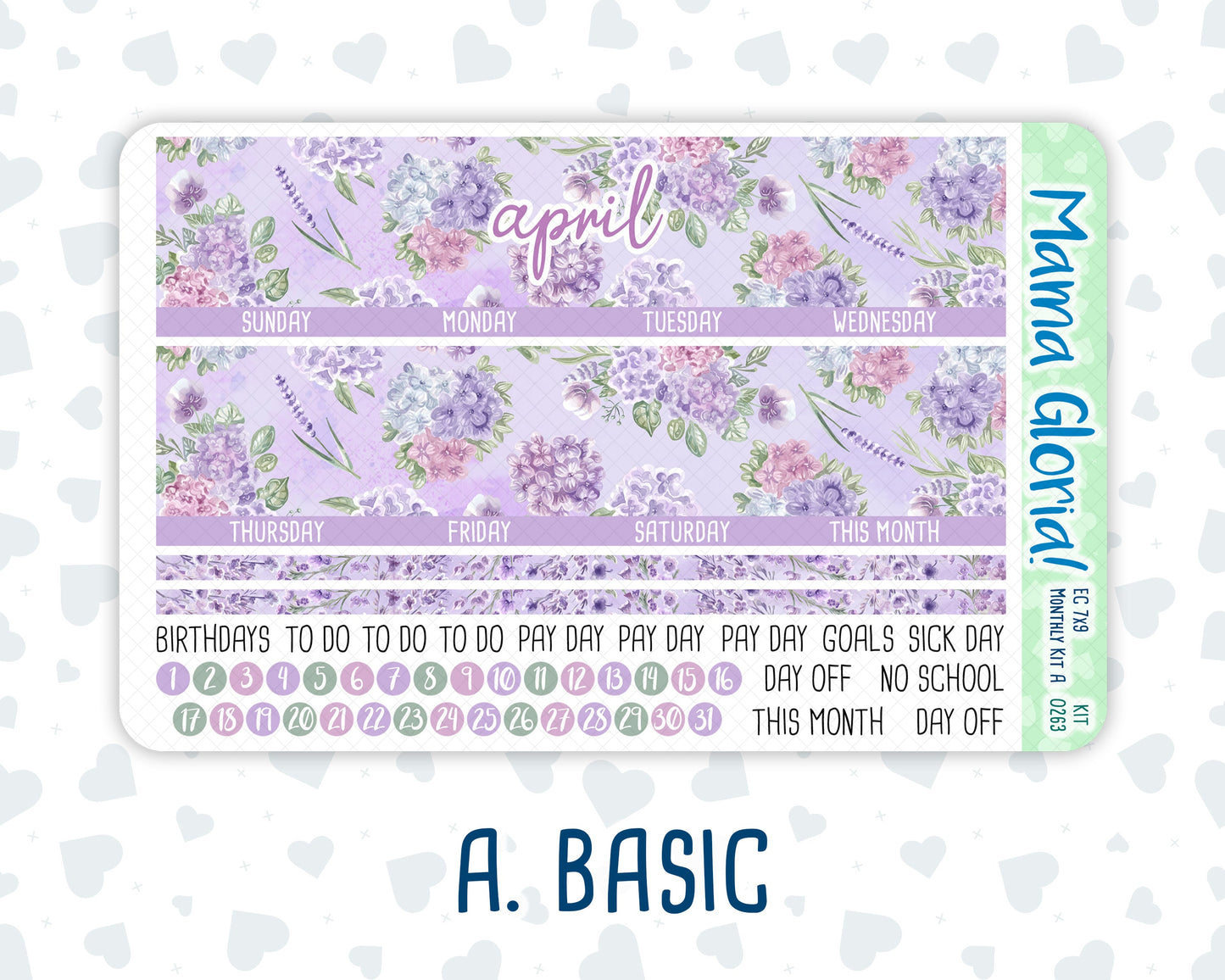 Kit 0263 - 7x9 - EC Monthly Kit - April - Lavender Drift