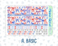Kit 0273 - 7x9 - EC Monthly Kit - July - Americana In Bloom