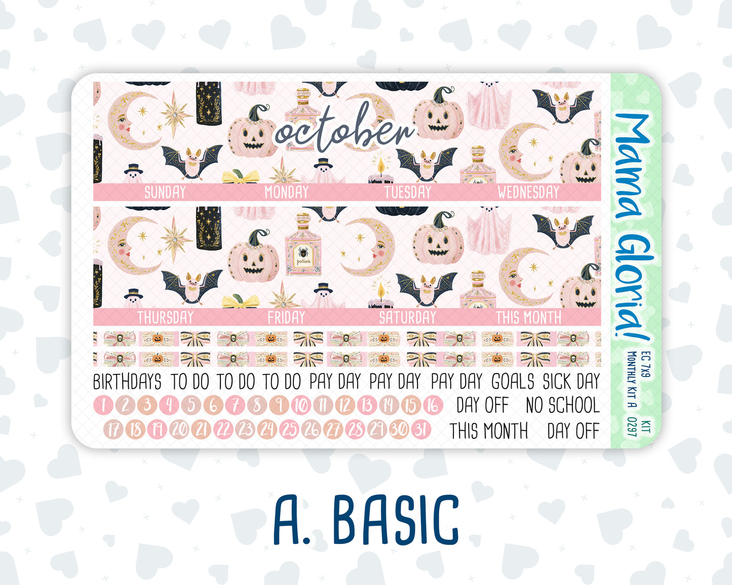 Kit 0297 - 7x9 - EC Monthly Kit - October - Pink Spell