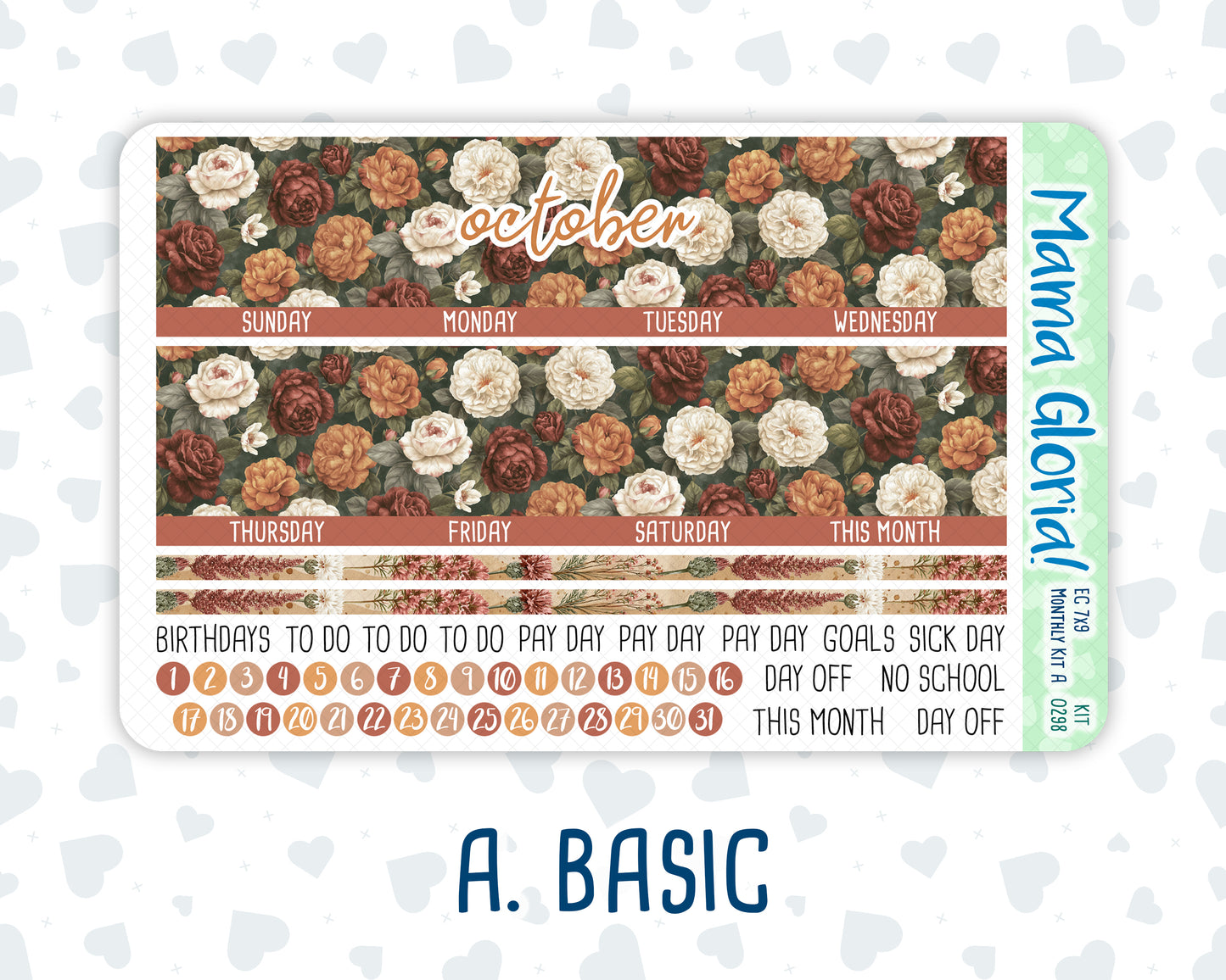 Kit 0298 - 7x9 - EC Monthly Kit - October - Velvet Bloom