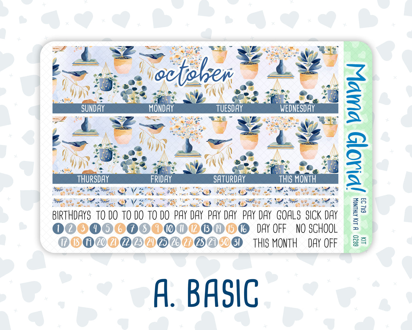 Kit 0299 - 7x9 - EC Monthly Kit - October - Book Nook
