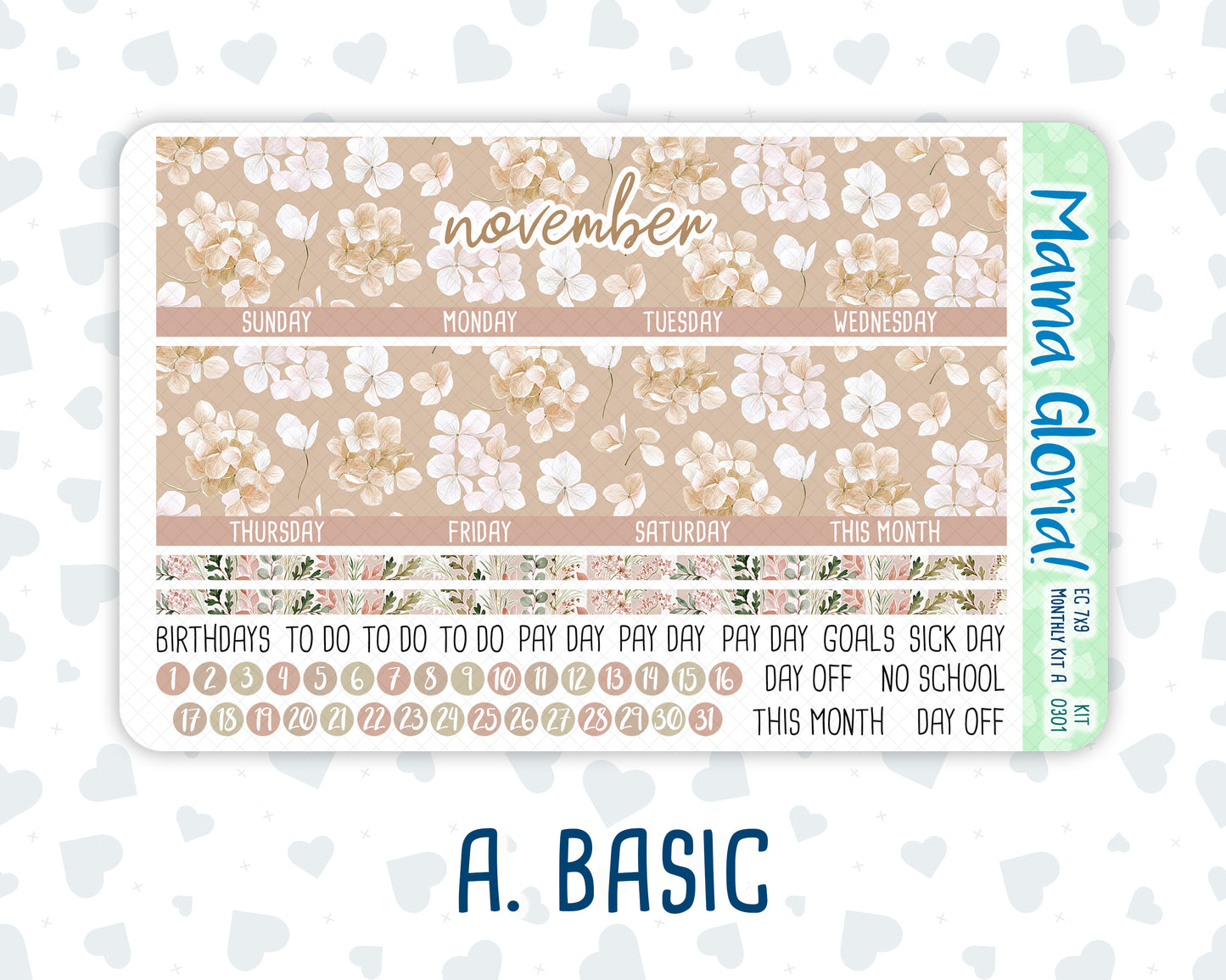 Kit 0301 - 7x9 - EC Monthly Kit - November - Sunday Comfort