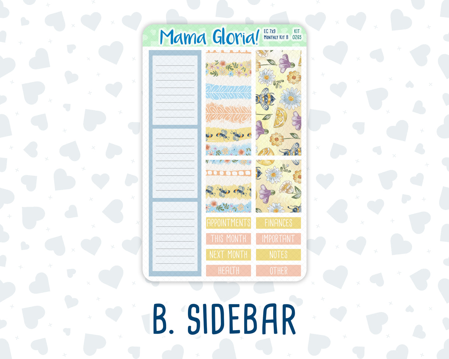 Kit 0265 - 7x9 - EC Monthly Kit - May - Honeybee Sky