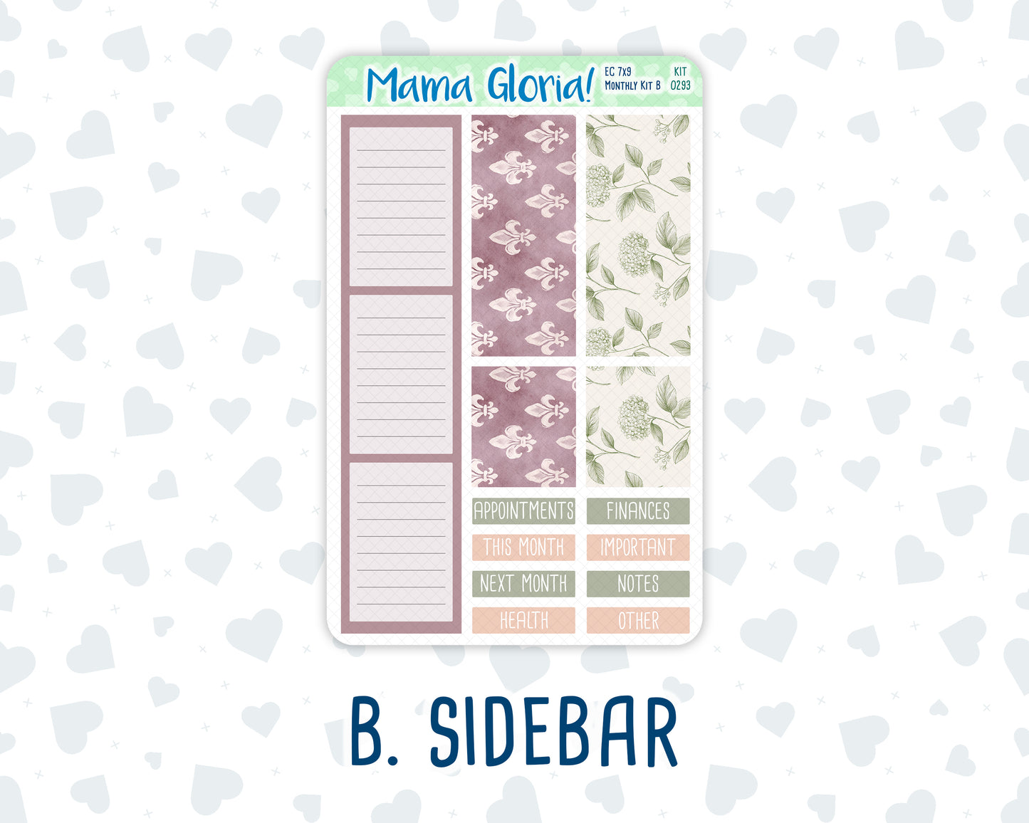 Kit 0293 - 7x9 - EC Monthly Kit - September - Fleur de Provence