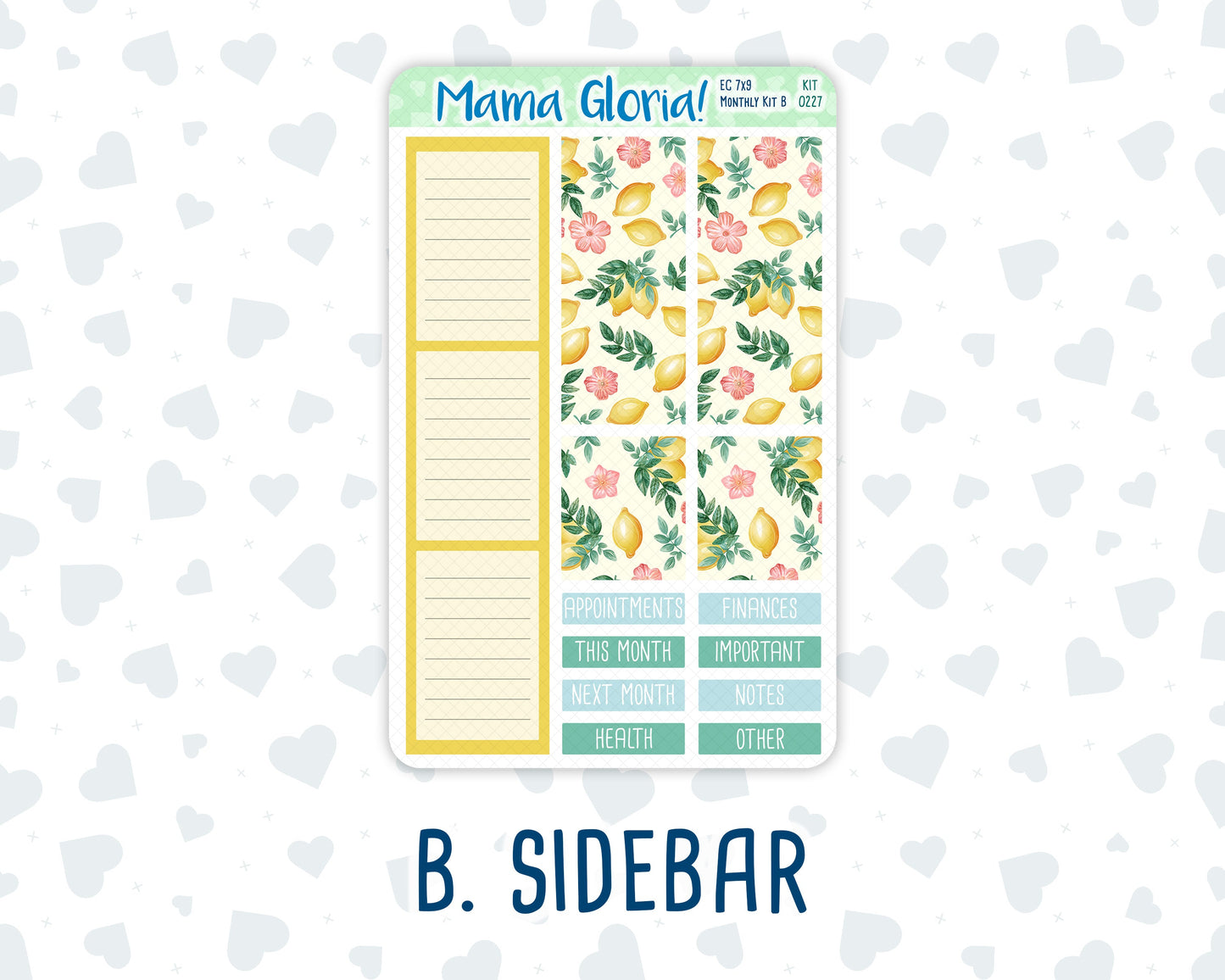 Kit 0227 - 7x9 - EC Monthly Kit - July - Lemon Grove