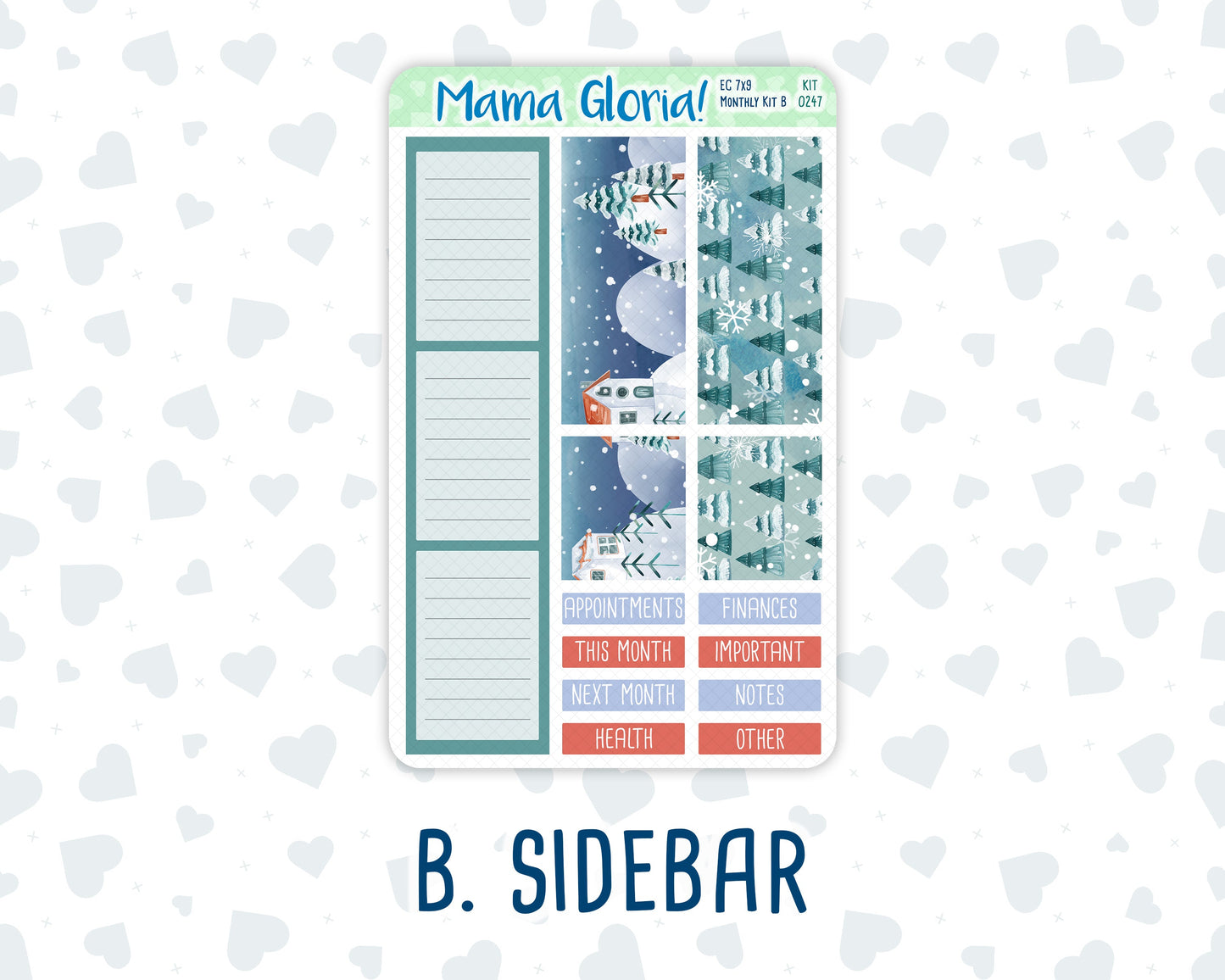Kit 0247 - 7x9 - EC Monthly Kit - December - Snow Day Adventures