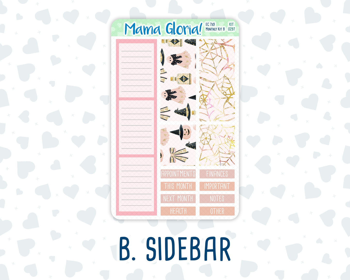 Kit 0297 - 7x9 - EC Monthly Kit - October - Pink Spell