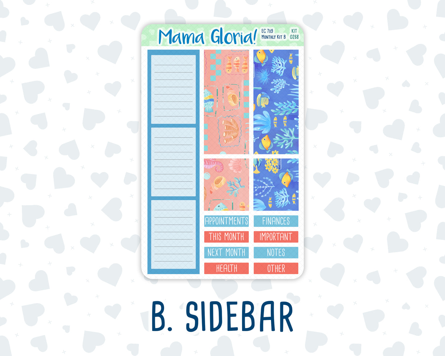 Kit 0268 - 7x9 - EC Monthly Kit - June - Sea Sweeties