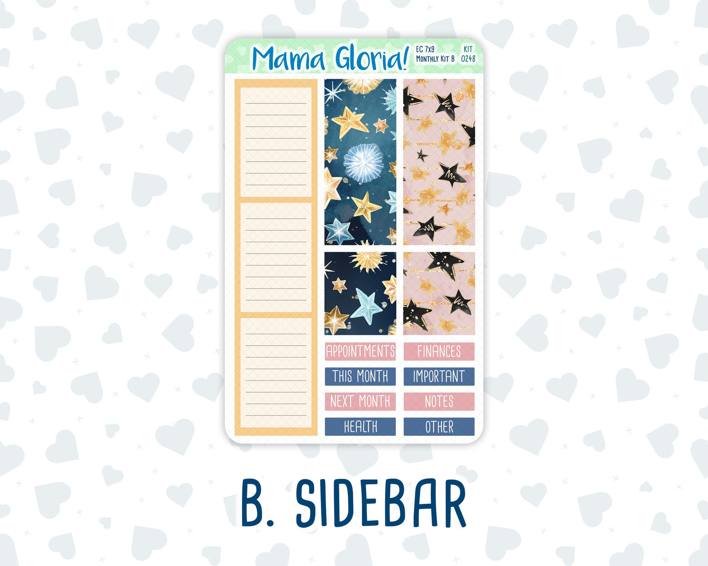 Kit 0248 - 7x9 - EC Monthly Kit - January - Midnight Countdown