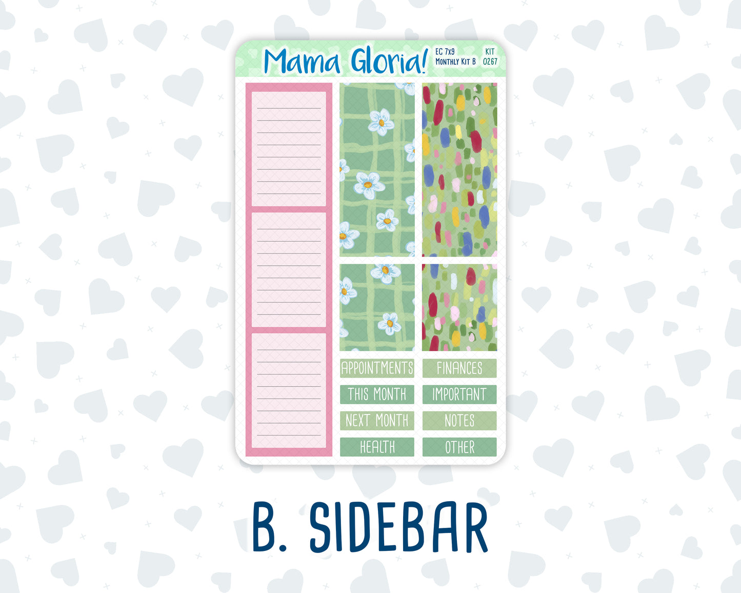 Kit 0267 - 7x9 - EC Monthly Kit - May - Flowers For Mama