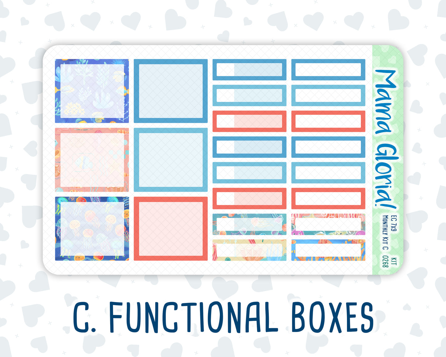 Kit 0268 - 7x9 - EC Monthly Kit - June - Sea Sweeties