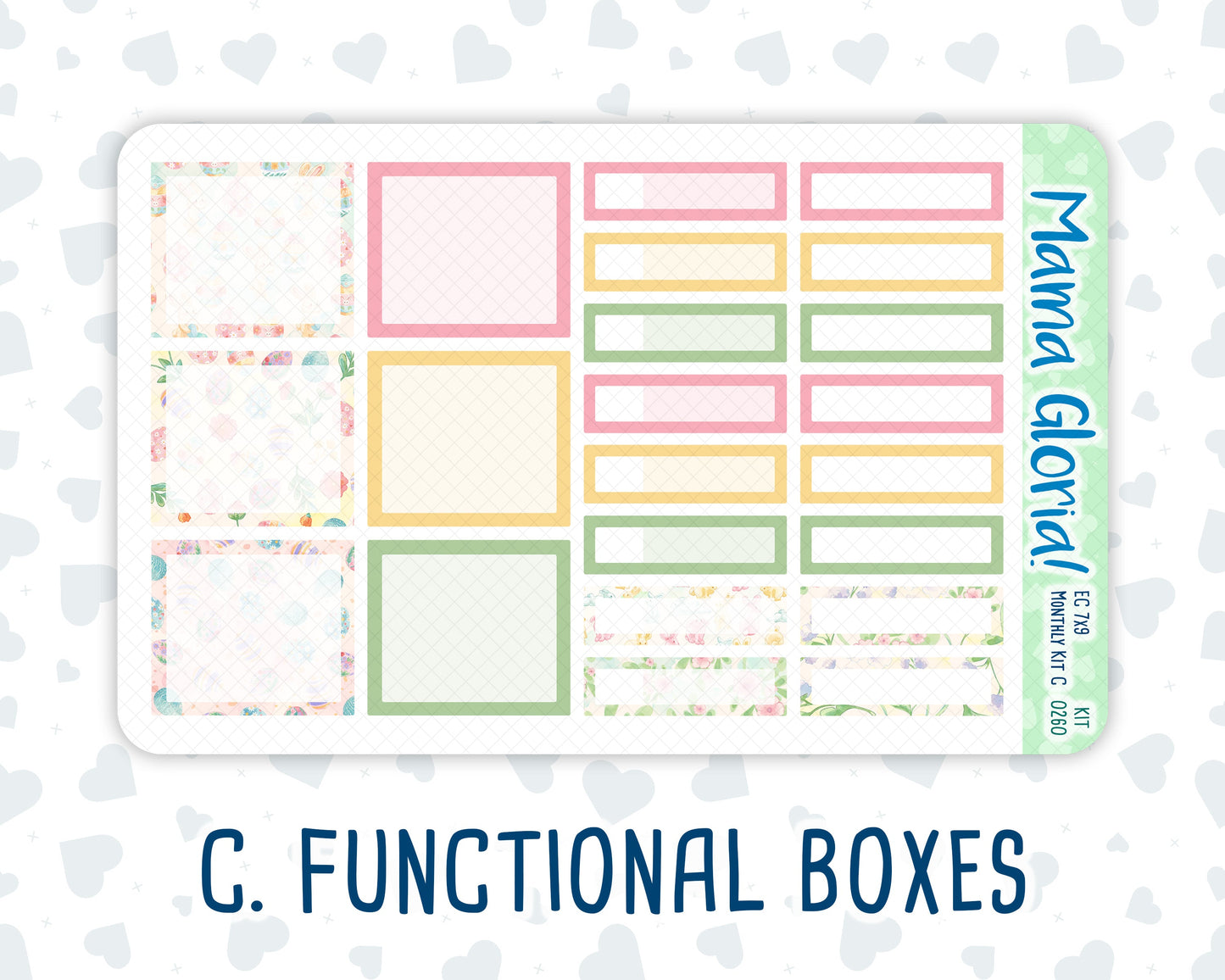 Kit 0260 - 7x9 - EC Monthly Kit - April - Pastel Egg Hunt