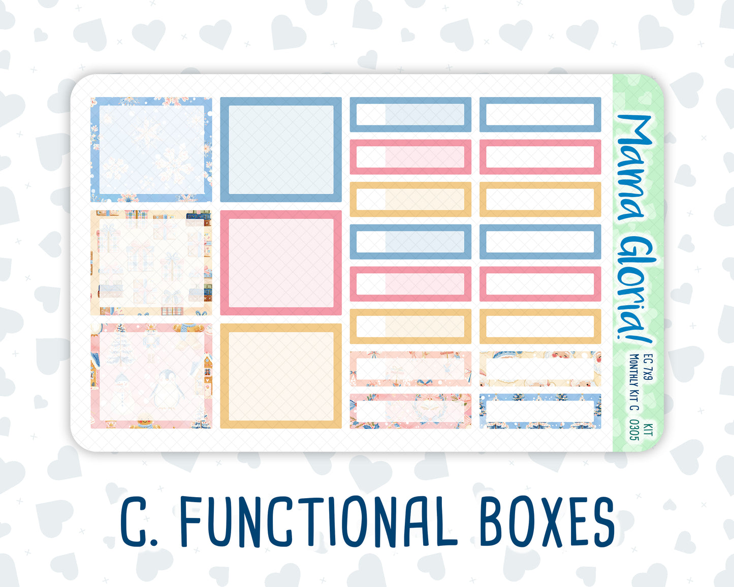 Kit 0305 - 7x9 - EC Monthly Kit - December - Sugarplum Parade