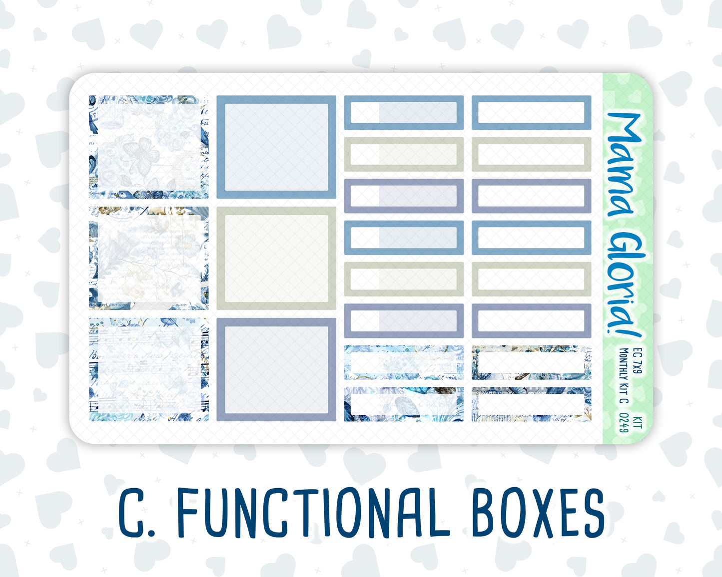 Kit 0249 - 7x9 - EC Monthly Kit - January - Icy Lace