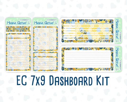 Kit 0219- 7x9 - Bee's Business- May-  Notes Pages - Dashboard Kit - Productivity Page