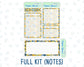 Kit 0219- 7x9 - Bee's Business- May-  Notes Pages - Dashboard Kit - Productivity Page