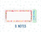 Kit 0218- 7x9 - Mother's Love- May-  Notes Pages - Dashboard Kit - Productivity Page