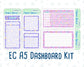 Kit 0230 - A5 - EC Notes Pages - August - School Daze - Dashboard Kit | Productivity Page