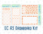 Kit 0228 - A5 - EC Notes Pages - August - Just Peachy - Dashboard Kit | Productivity Page