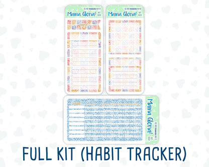Kit 0222 - A5 - EC Notes Pages - June - Beach Day - Dashboard Kit | Productivity Page
