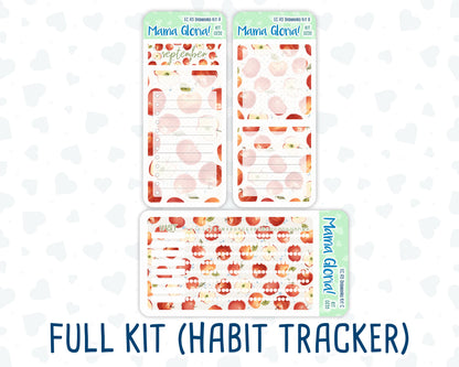 Kit 0235 - A5 - EC Notes Pages - September - Apple Orchard - Dashboard Kit | Productivity Page | 2024/2025