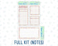 Kit 0232 - A5 - EC Notes Pages - September - Heirloom Garden - Dashboard Kit | Productivity Page | 2024/2025