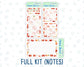 Kit 0235 - A5 - EC Notes Pages - September - Apple Orchard - Dashboard Kit | Productivity Page | 2024/2025