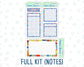 Kit 0220 - A5 - EC Notes Pages - June - June Berries - Dashboard Kit | Productivity Page