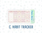 Kit 0232 - A5 - EC Notes Pages - September - Heirloom Garden - Dashboard Kit | Productivity Page | 2024/2025