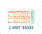 Kit 0228 - A5 - EC Notes Pages - August - Just Peachy - Dashboard Kit | Productivity Page