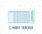 Kit 0222 - A5 - EC Notes Pages - June - Beach Day - Dashboard Kit | Productivity Page