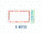 Kit 0218- A5 - Mother's Love- May- Notes Pages - Dashboard Kit - Productivity Page