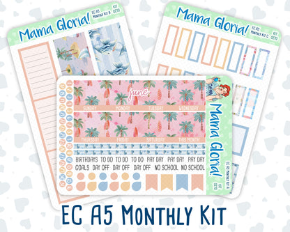 Kit 0270 - A5 - EC Monthly Kit - June - Beachside Bliss