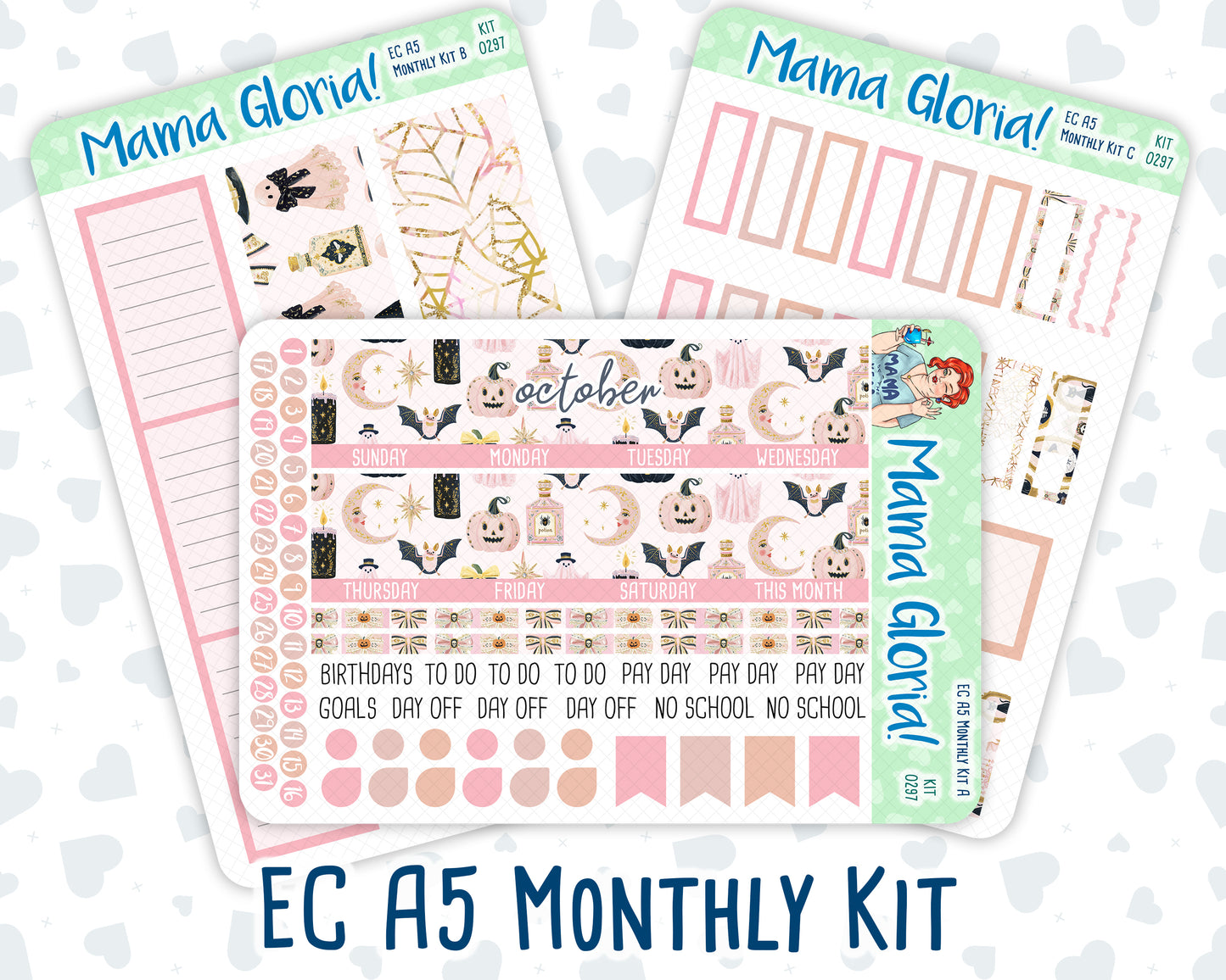 Kit 0297 - A5 - EC Monthly Kit - October - Pink Spell