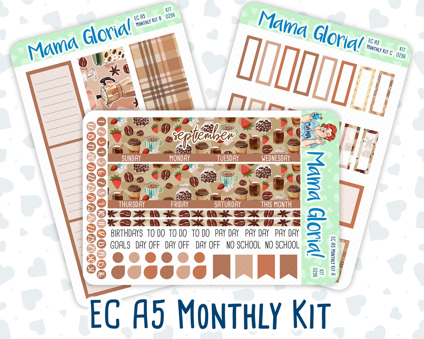Kit 0296 - A5 - EC Monthly Kit - September - Coffee Break
