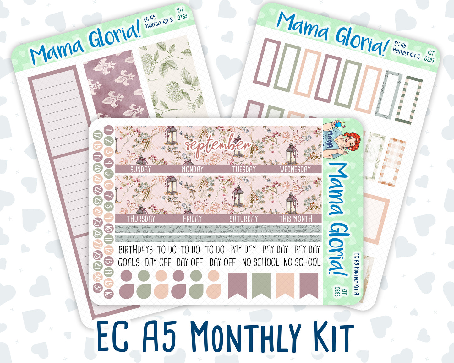 Kit 0293 - A5 - EC Monthly Kit - September - Fleur de Provence