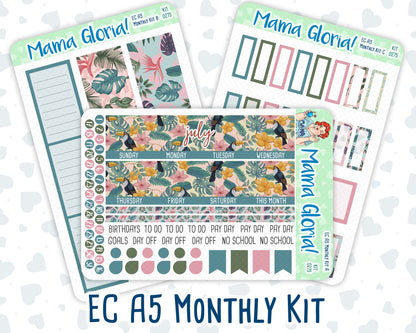 Kit 0275 - A5 - EC Monthly Kit - July - Tropical Safari Blush