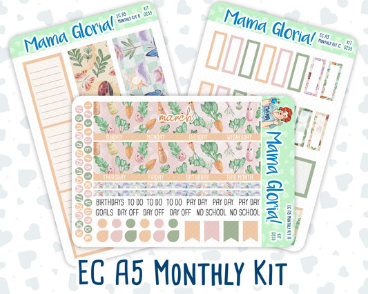 Kit 0259 - A5 - EC Monthly Kit - March - Spring Garden Chores
